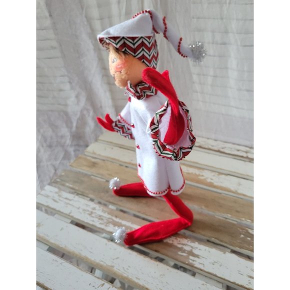 Annalee elf chef baker cook coat 2008 red Xmas decor - Picture 2 of 7